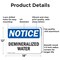 Signmission Demineralized Water, 18 in W x Rectangle, Aluminum OS-2PACK-NS-A-1218-L-10972 - alternate 8